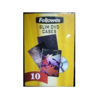 FELLOWES Pack de 10 Carcasas Plasticas Slim para CD y DVD
