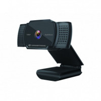 CONCEPTRONIC Webcam 2K Interpolado 1080P AMDIS06B    3.6MM Autofocus 30 Fps Angulo Vision 72º Microfono Integrado