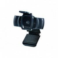CONCEPTRONIC Webcam 2K Interpolado 1080P AMDIS06B    3.6MM Autofocus 30 Fps Angulo Vision 72º Microfono Integrado