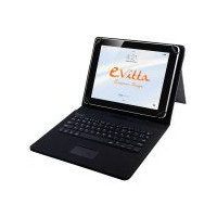 E-VITTA Funda Universal con Teclado y Touchpad USB para Tablet Negro 7 - 8