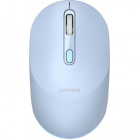 Ratón MITSAI Portable (inalámbrico - Casual - 1600 Dpi - Azul)