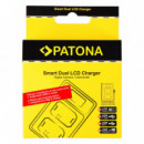 PATONA Cargador Smart Dual Lcd para Nikon EN-EL14
