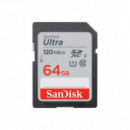 SANDISK Ultra Sdhc Tarjeta de Memoria de hasta 120 Mb/s 64GB