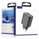 DUX DUCIS Cargador de Pared de Viaje C110 65W 2X USB Tipo C / 1X USB Power Delivery Quick Charge Negro