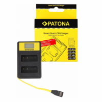 PATONA Smart Dual Lcd Charger para Panasonic DMW-BLG10