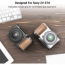 SMALLRIG L-shape Grip Empuñadura en Forma de L de Madera para Sony ZV-E10 3706