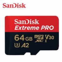 SANDISK Tarjeta 64GB Extreme Pro A2 Microsdxc Tf Card V30 Uhs-i U3 Up To 200MB/S