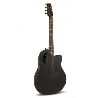 OVATION 1778TX-5-GBLK Elite Electroacoustic Guitar Elite Tx Mid Cutaway Black T
