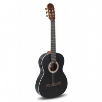 Caballero 500469 Guitarra Electro Clasica Principio Series P Negra  GEWA