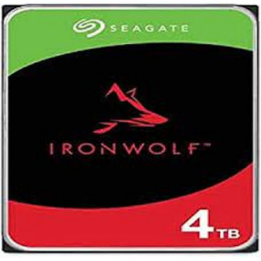 Disque dur SEAGATE 4TB 3.5 ST4000VN006 Ironwolf Idéal pour Nas pour la maison, le bureau à domicile et les petites entreprises