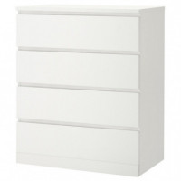 Malm Commode 4 tiroirs 80X100 Blanc IKEA