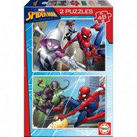 Puzzle 2X48 Spiderman  EDUCA-BORRAS