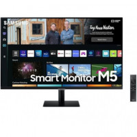 SAMSUNG Monitor Inteligente M5 LS27BM500EU 27 Negro 2XHDMI / 4MS / Smart TV / Multimedia