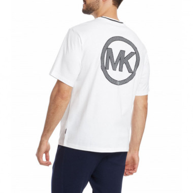 T-shirt à maillons en chaîne, blanc MICHAEL KORS