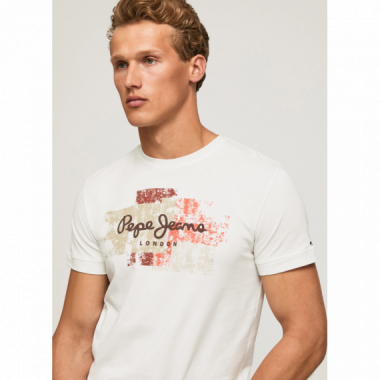 T-shirt scotty de Pepe Jeans, blanc