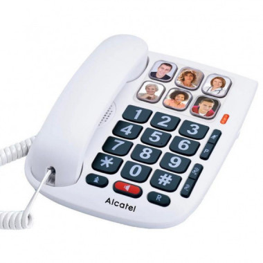 ALCATEL TMAX10 Téléphone fixe blanc