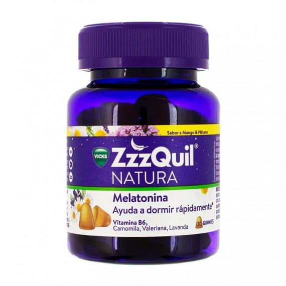 ZZZQUIL Natura 60 Gummies Sabor Mango & Platano