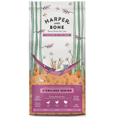 Hb Cat Senior/sterilis Flavours Farm 5KG  HARPER & BONE