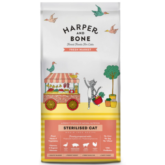 Hb Cat Sterilis Fresh Market 5 Kg  HARPER & BONE