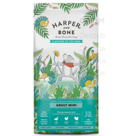 Hb Dog Ad. Mini Flavours Farm 2 Kg  HARPER & BONE