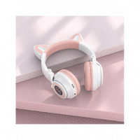 BOROFONE BO18 Auricular BLUETOOTH Cat Ear Blanco