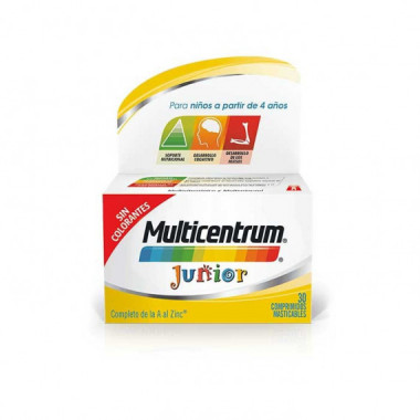 MULTICENTRUM Junior 30 Comp. Masticables Sabor Limón y Frambuesa