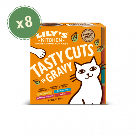 Lilys Cat Ad. Tasty Cuts 8X85 Gr  LILY'S KITCHEN