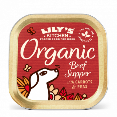 Ceia de Lilys Dog Organic Beef Supper 150 Gr COZINHA DE LILY