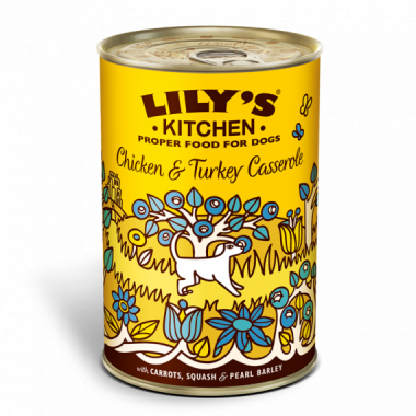 Casserole de poulet et de dinde Lilys Dog 400 G CUISINE DE LILY