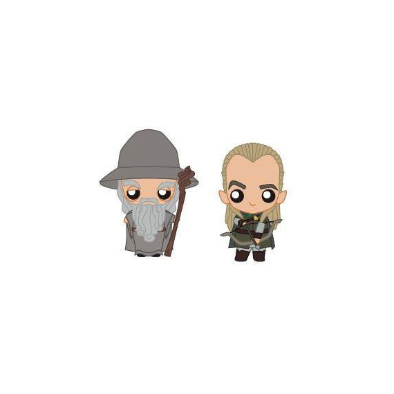Minifiguras Goma Pokis Gandalf & Legolas 6 Cm el Señor de los Anillos  SD TOYS MERCHANDISING