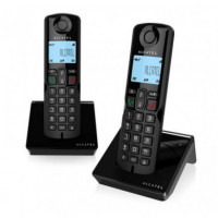 ALCATEL Telefono Inalambrico Dect S280 Duo Negro