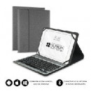 Subblim Keytab Pro 10.1" Tablet Case Grey + BLUETOOTH Keyboard
