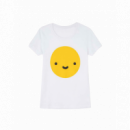 KLING Camisetas Mujer Camiseta Algodón Orgánico Smiley