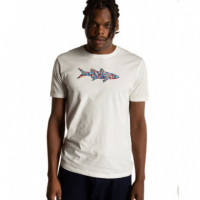OLOW Camisetas Hombre Camiseta Colorfullfish