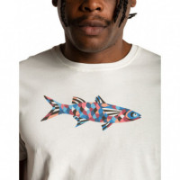 OLOW Camisetas Hombre Camiseta Colorfullfish