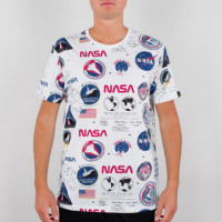 ALPHA INDUSTRIES Camisetas Hombre Camiseta Nasa Aop