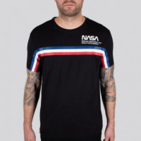 ALPHA INDUSTRIES Camisetas Hombre Camiseta Nasa Iss Negra