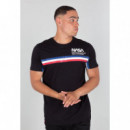 ALPHA INDUSTRIES Camisetas Hombre Camiseta Nasa Iss Negra