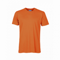 Camisetas Hombre Camiseta COLORFUL STANDARD de Algodón Orgánico Naranja Quemado