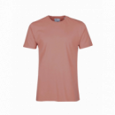 Camisetas Hombre Camiseta COLORFUL STANDARD de Algodón Orgánico Rosewood Mist