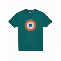 BEN SHERMAN Camisetas Hombre Camiseta Signature Target Dark Emerald