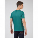 BEN SHERMAN Camisetas Hombre Camiseta Signature Target Dark Emerald