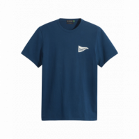 DOCKERS Camisetas Hombre Camiseta Slim Logo Poseidon Blue
