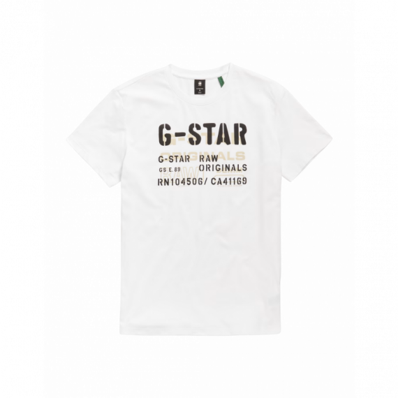 G-STAR RAW DENIM Camisetas Hombre Camiseta Stencil Originals