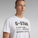 G-STAR RAW DENIM Camisetas Hombre Camiseta Stencil Originals