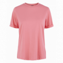 PIECES Camisetas Mujer Camiseta Strawberry Pink