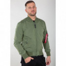 Chaquetas Hombre Chaqueta ALPHA INDUSTRIES Tipo Aviador MA-1 Tt Sage Green