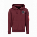 Jerséis y Sudaderas Sudadera ALPHA INDUSTRIES Dark Side Hoody Burgundy