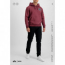 Jerséis y Sudaderas Sudadera ALPHA INDUSTRIES Dark Side Hoody Burgundy