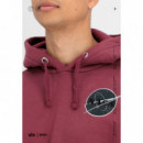 Jerséis y Sudaderas Sudadera ALPHA INDUSTRIES Dark Side Hoody Burgundy